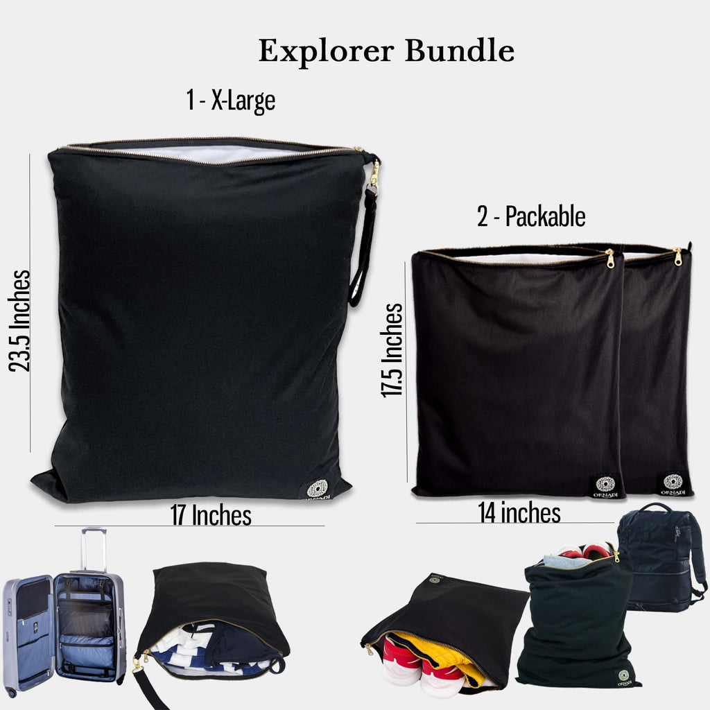 The Explorer Waterproof 3 Travel Bag Bundle - Ornadi 