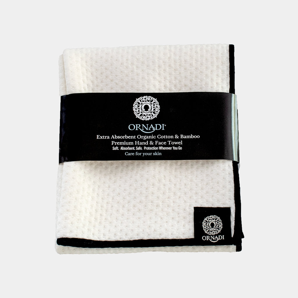 VIGOR Premium Gym Face & Hand Towel Organic Cotton / Bamboo Ultra Soft Extra Absorbent - Ornadi 