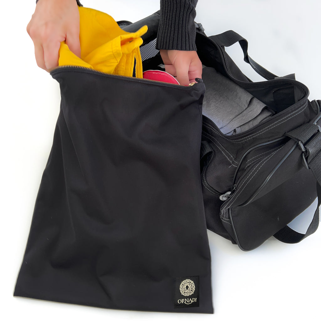 antimicrobial dirty gym clothes bag 